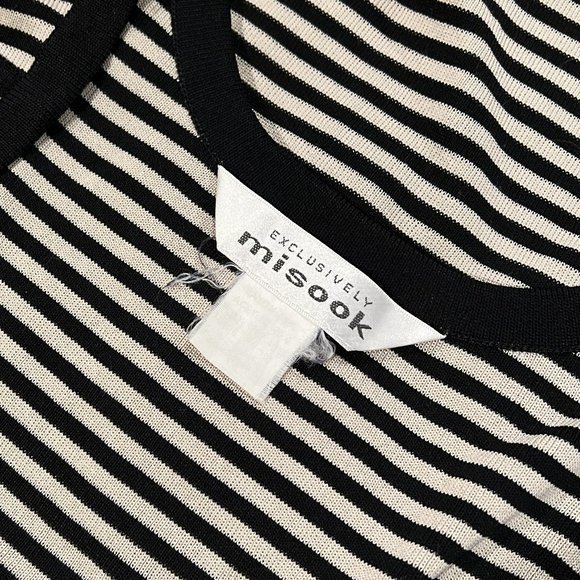 Missook Striped Classic Knit Tank Top - Picture 2 of 2